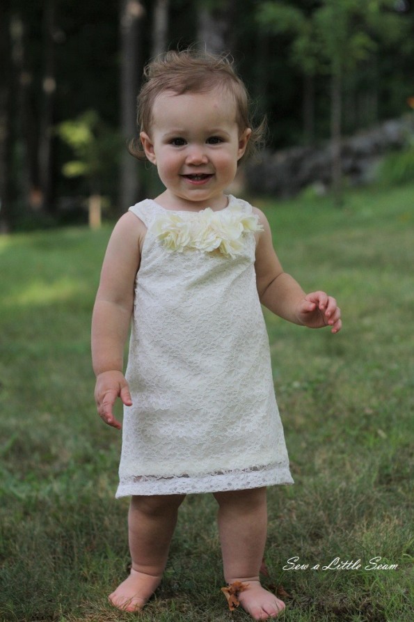 sewalittleseam.com Lace Toddler Dress