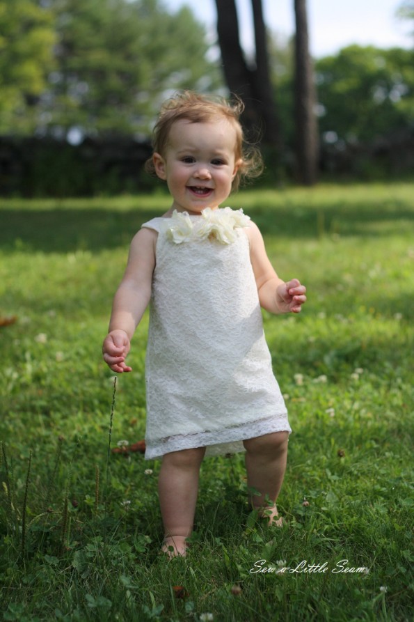 sewalittleseam.com Lace Toddler Dress