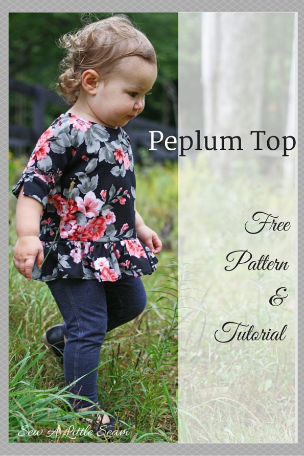 Peplum top tutorial and pattern
