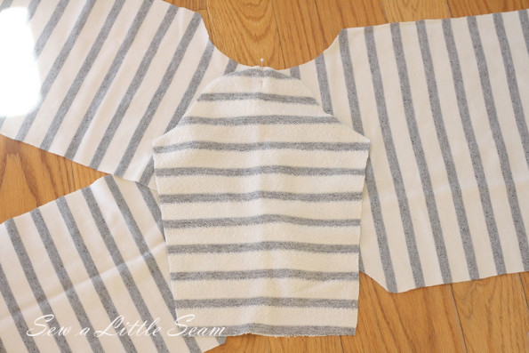 Double breasted sweatshirt tutorial and pattern