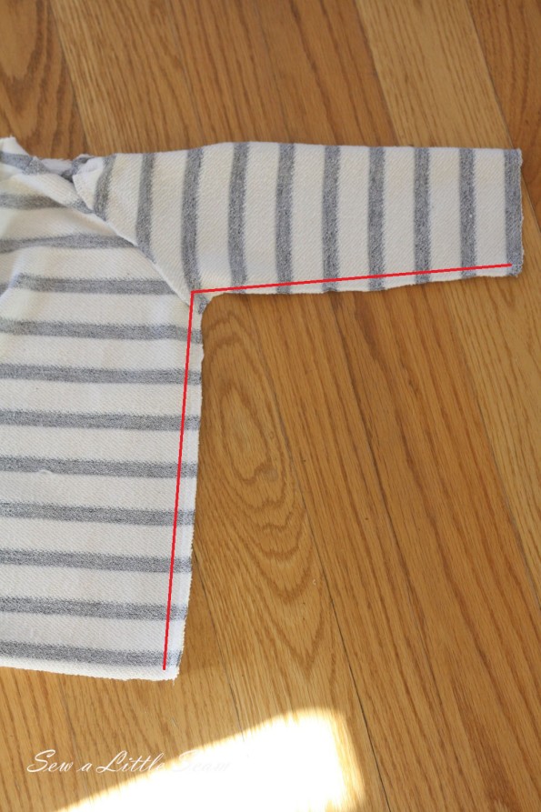 Double breasted sweatshirt tutorial and pattern