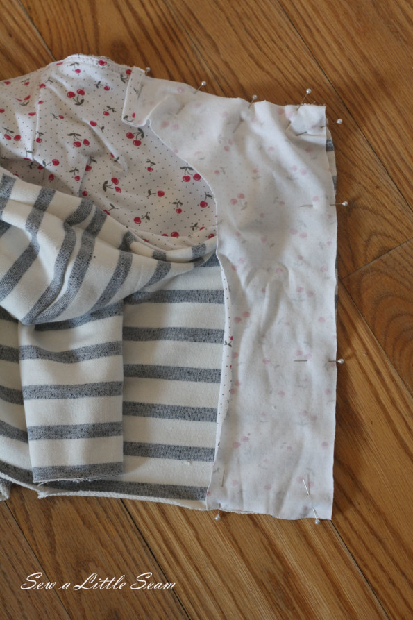 Double breasted sweatshirt tutorial and pattern