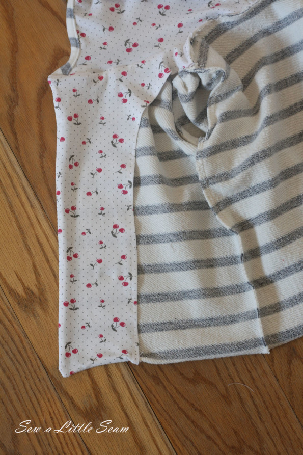 Double breasted sweatshirt tutorial and pattern
