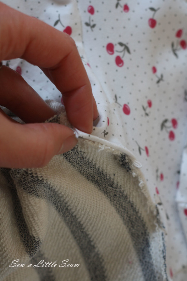 Double breasted sweatshirt tutorial and pattern