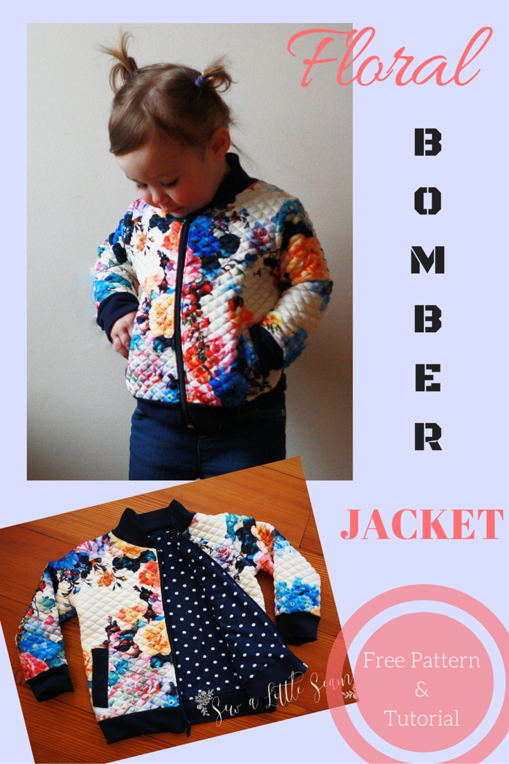 Floral Bomber Jacket: Tutorial and Free Pattern