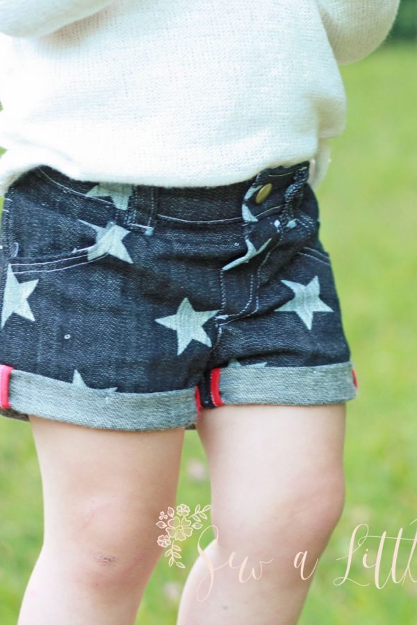 IMG_3175 The Linden Shorts & Skirt Pattern is loaded with options perfect for both boys and girls.There are two short lengths; long is designed to hit at the knee, while the short version hits just above mid thigh. The pattern also comes with a skirt option that hits just above the knee. All versions come with multiple hem finishes, three front pocket and four back pocket options, an optional back yoke, and three waistband choices. You can create so many different looks with just one pattern!