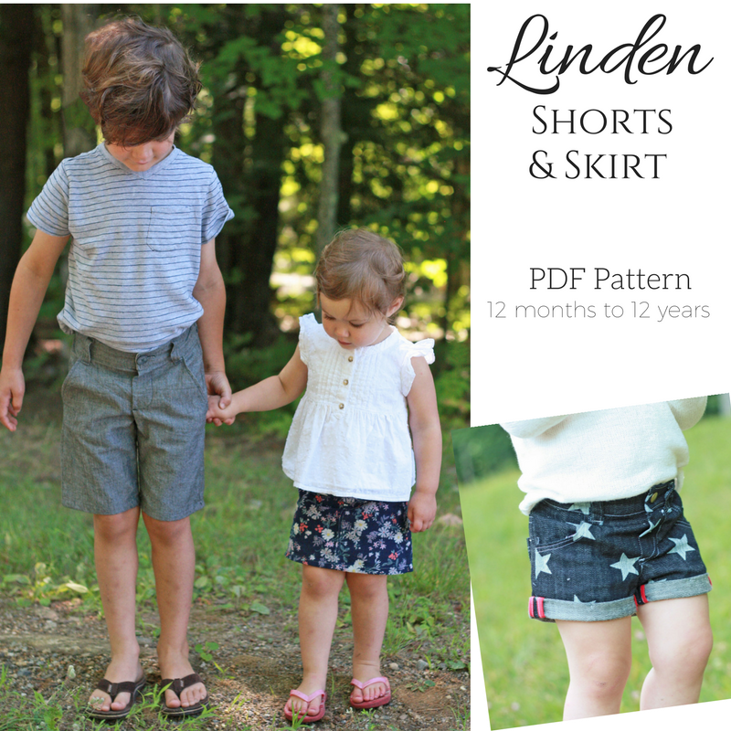 Linden Shorts & Skirt PDF Pattern