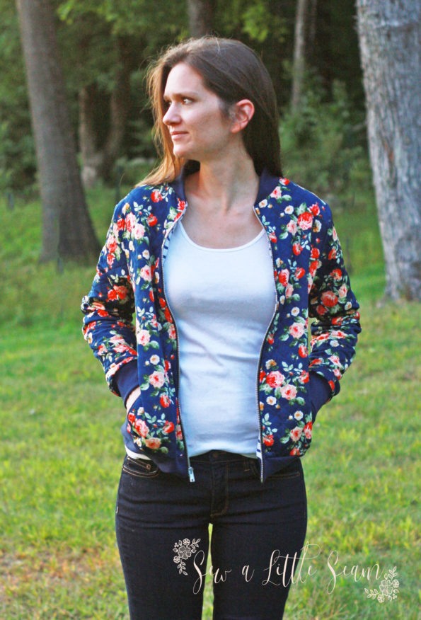 Women's Ollie Bomber Jacket is Here! - Sew a Little Seam