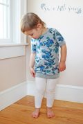 Short sleeve tunic with bands
