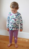 Long sleeve top hemmed