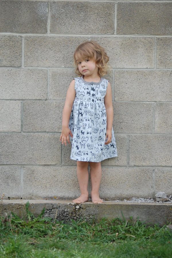Dress attached at chest Dress attached at chest