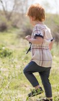 Elastic waist, short sleeve bound sleeve