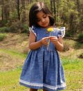Pintuck dress attached at waist