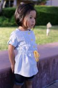 Pintuck tunic elastic waist