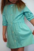 Pintucks and elastic waist dress