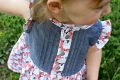 pintucks and flutter sleeves