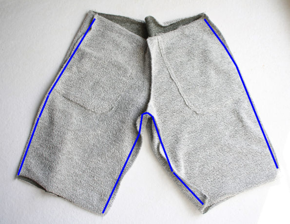 Linden Shorts Pattern in French Terry