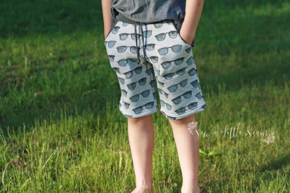 Linden Shorts Pattern in French Terry