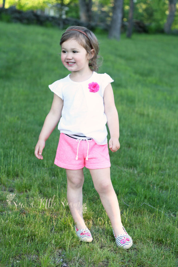 Linden Shorts Pattern in French Terry