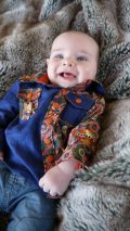 AL 6 mo button with collar