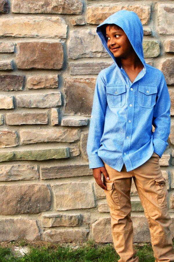 IA Size 7 Hood full button placket IA Size 7 Hood full button placket