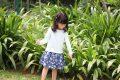 AO Size 2-4 low waist dress button skirt.