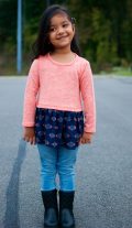 IA mid waist faux layer
