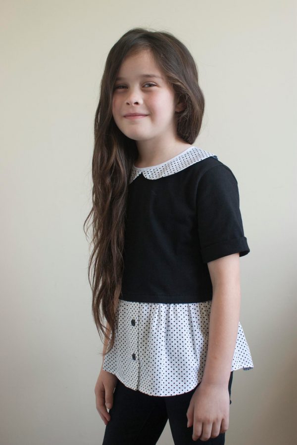 JV size 7 mid waist button top JV size 7 mid waist button top