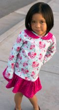 MN Size 5 drop waist dress with peter pan collar