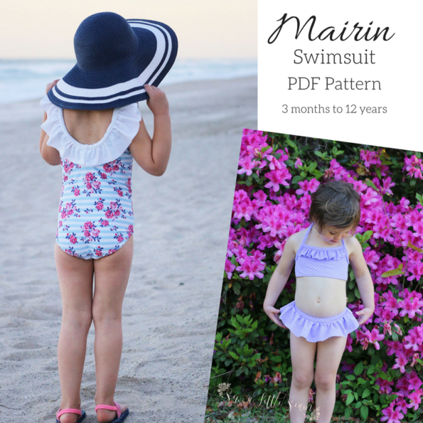 Children’s Mairin Swimsuit PDF Pattern