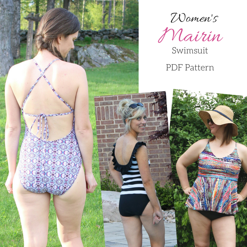 subtiel hoofdzakelijk bellen Women's Mairin Swimsuit PDF Pattern - Sew a Little Seam