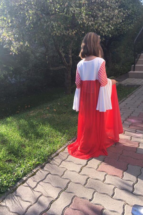 Attached cape bell sleeve Attached cape bell sleeve