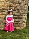 EG bertha collar peplum full length