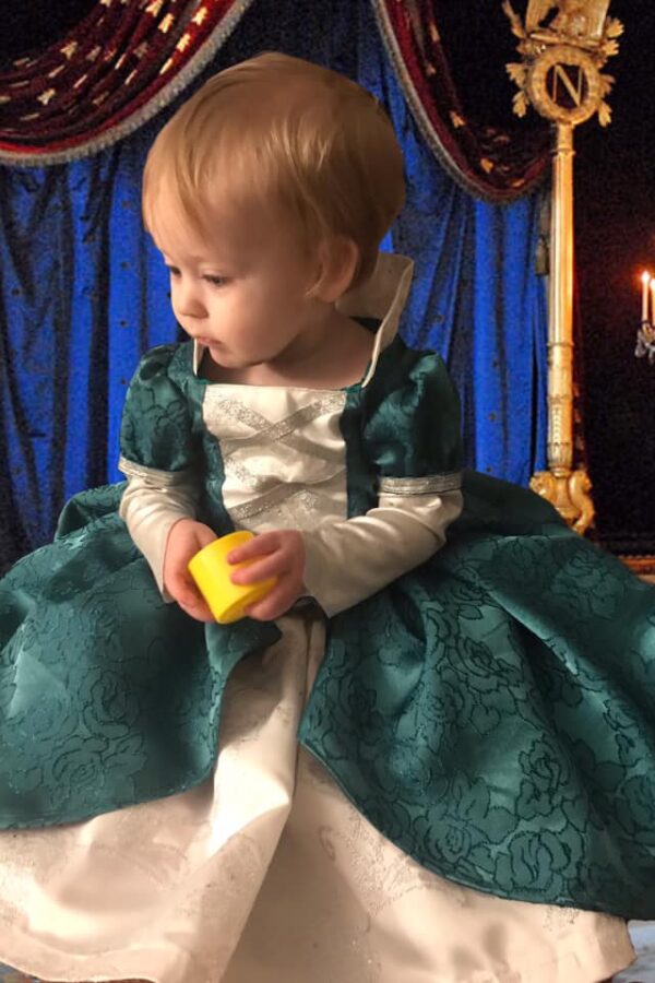 JB 12 mo square neckline split front JB 12 mo square neckline split front