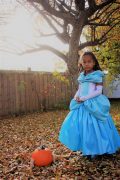 MW Size 7 Full length dress with swags and bertha collar