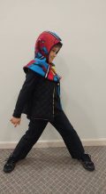 DH Woven hood and open vest