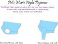 Dog's Movie Night Line Drawings