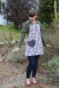 KK one piece with heart pocket