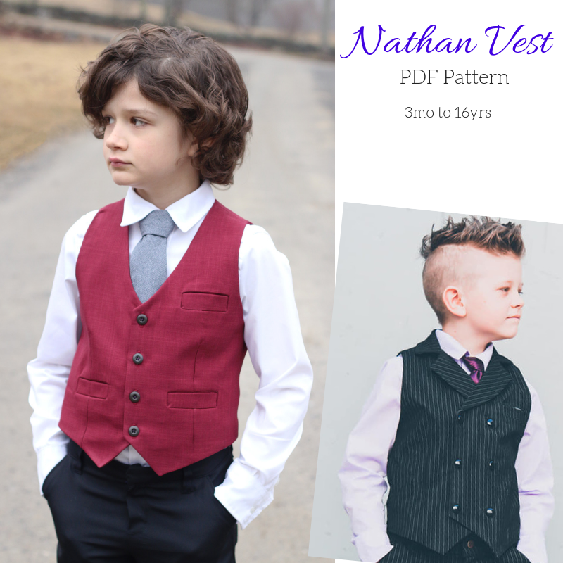 Nathan Vest PDF Pattern - Sew a Little Seam