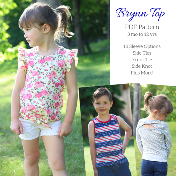 Children's Brynn Top PDF Pattern - Sew a Little Seam