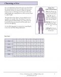 Nightingale Size Chart PLUS