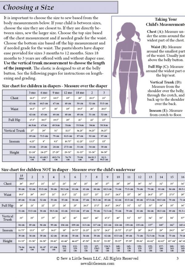 Gemma 3mo-12yr size chart Gemma 3mo-12yr size chart